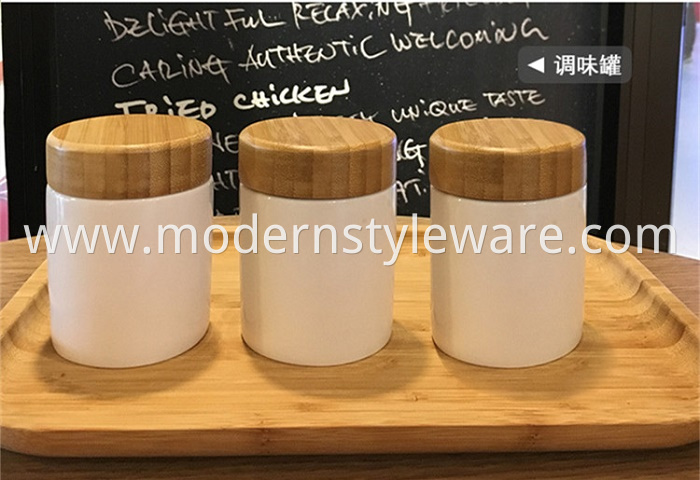 White Kitchen Canisters